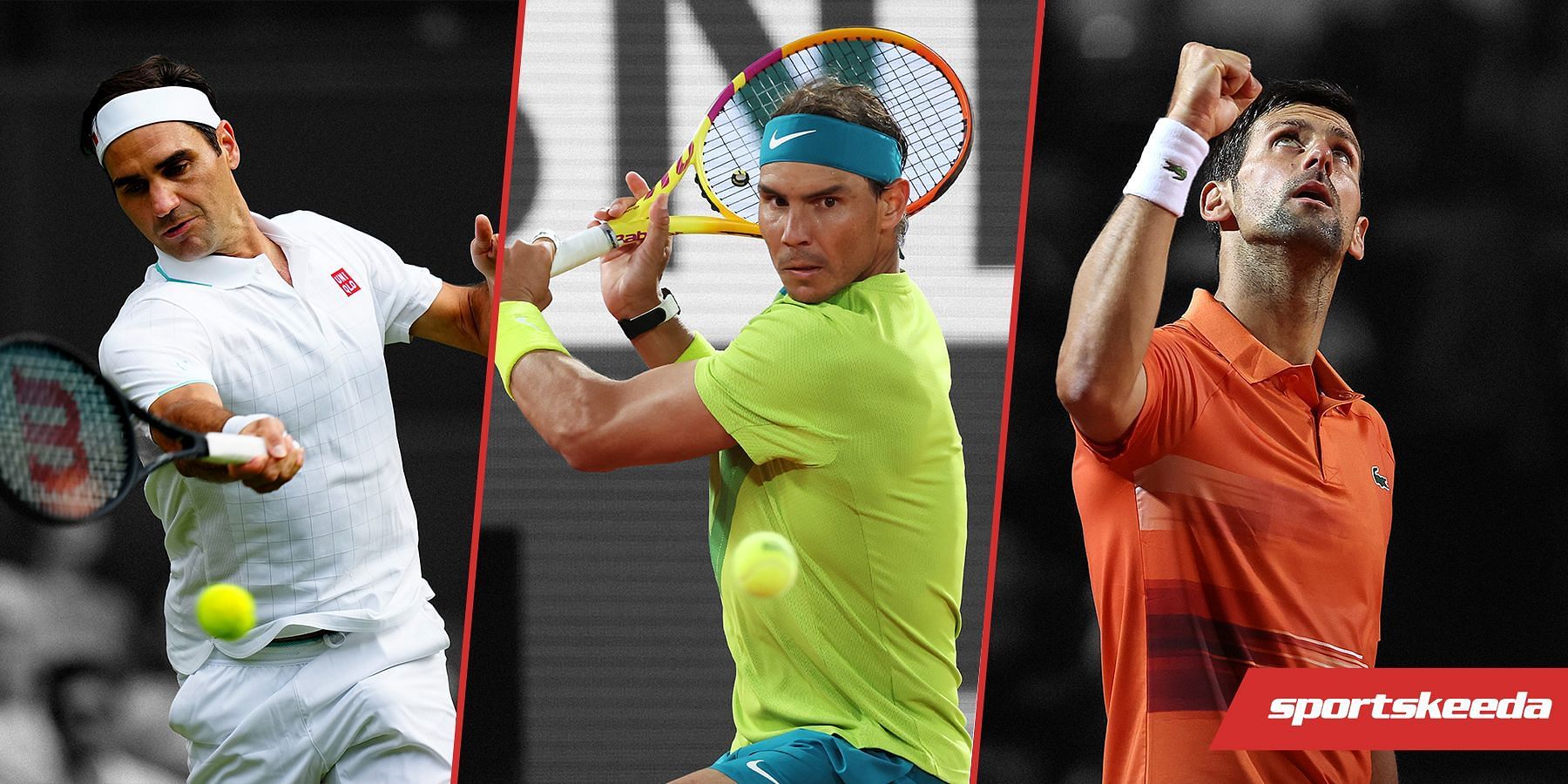 Roger Federer, Rafael Nadal, and Novak Djokovic have a combined tally of 61 Grand Slam titles between them.