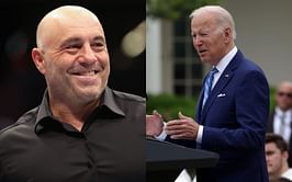 Joe Rogan shares hilarious picture trolling Joe Biden falling off bike, UFC fighters react