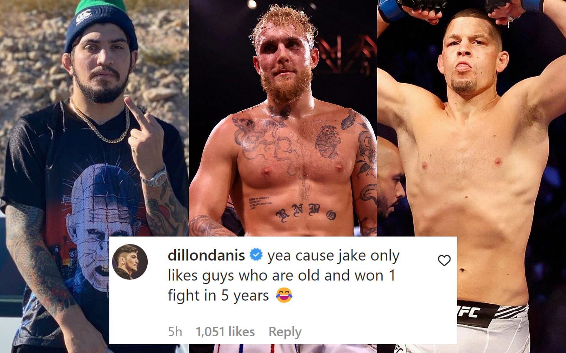 Dillon Danis trolls Jake Paul and Nate Diaz [Photo credit: @dillondanis on Instagram]