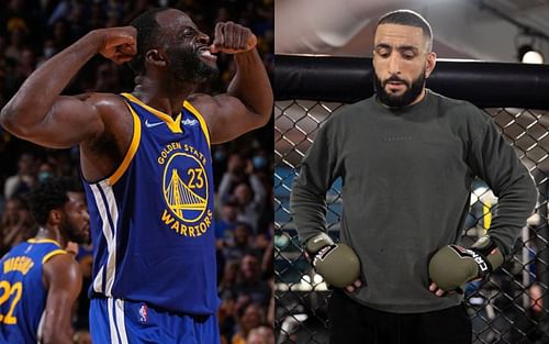 Draymond Green (left), Belal Muhammad (right) [Images courtesy @money23green and @bullyb170 on Instagram]