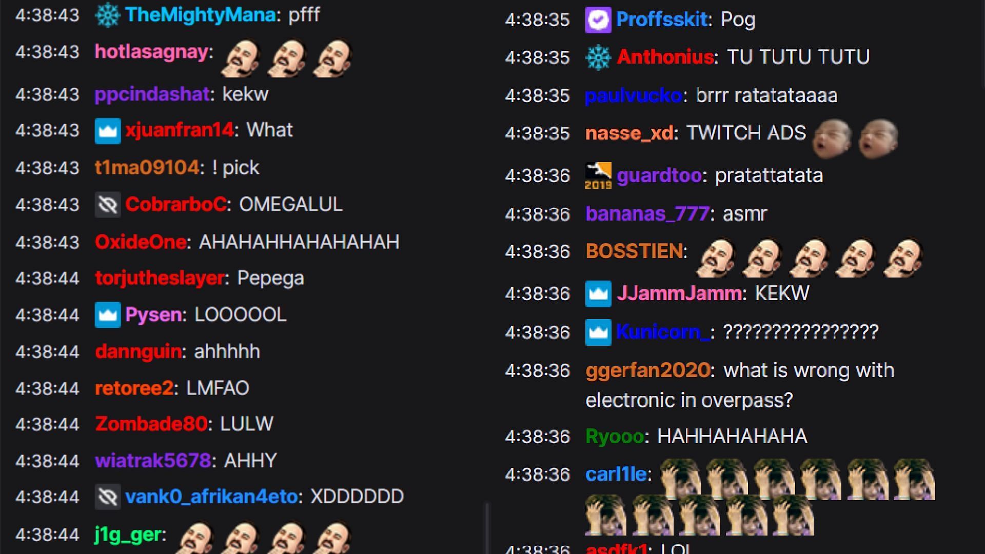 Fans react to the pros trying to copy game sounds 1/2 (Image via BLASTPremier/ Twitch)
