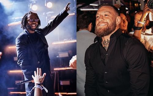 Kendrick Lamar (right) and Conor McGregor (left) [Photo credit: @thenotoriousmma, @rob_parfitt_photography on Instagram]