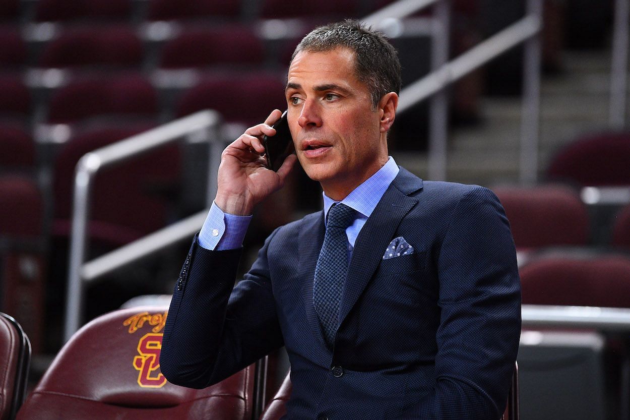 Lakers GM Rob Pelinka thought about purchasing anther second-round pick but eventually decided against it. [Photo: Sportscasting]