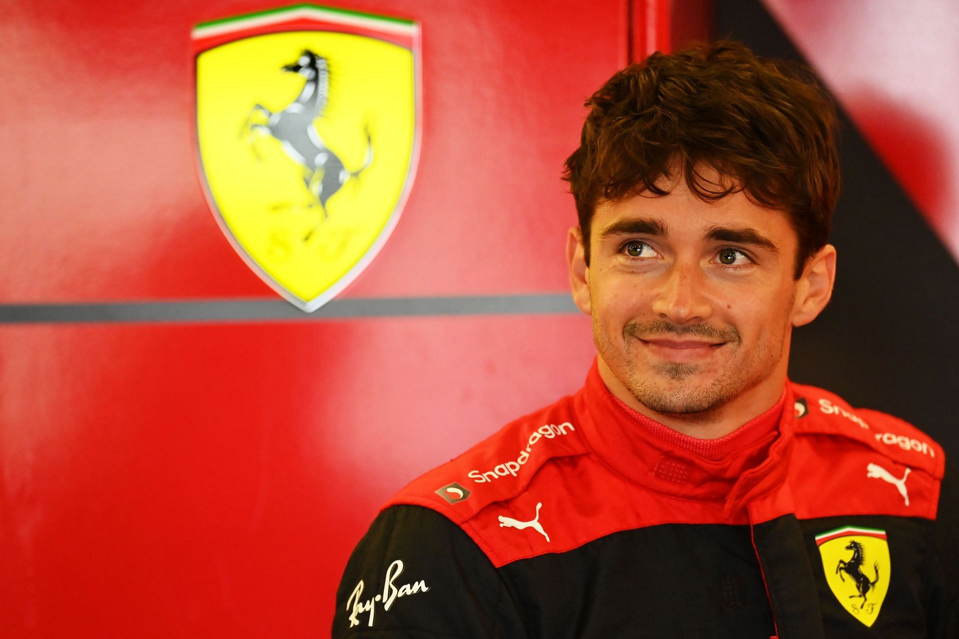 Charles Leclerc at the F1 Grand Prix of Azerbaijan - Final Practice