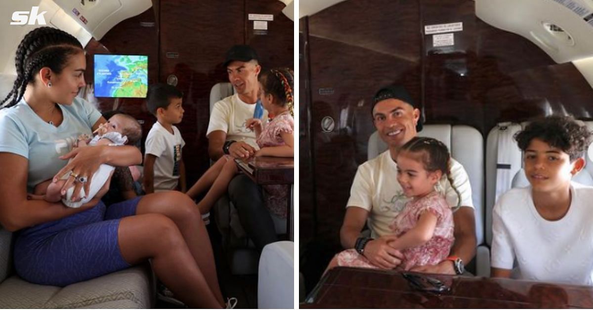 Cristiano Ronaldo is currently on a family vacation