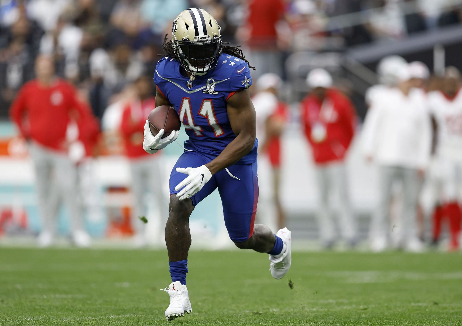 Saints&#039; Alvin Kamara at NFL Pro Bowl