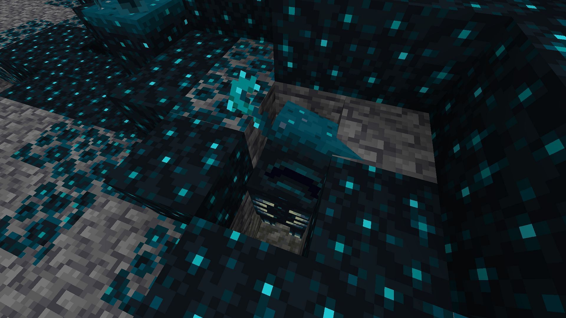 If players are quick enough, they can trap the mob in a hole (Image via Minecraft 1.19)