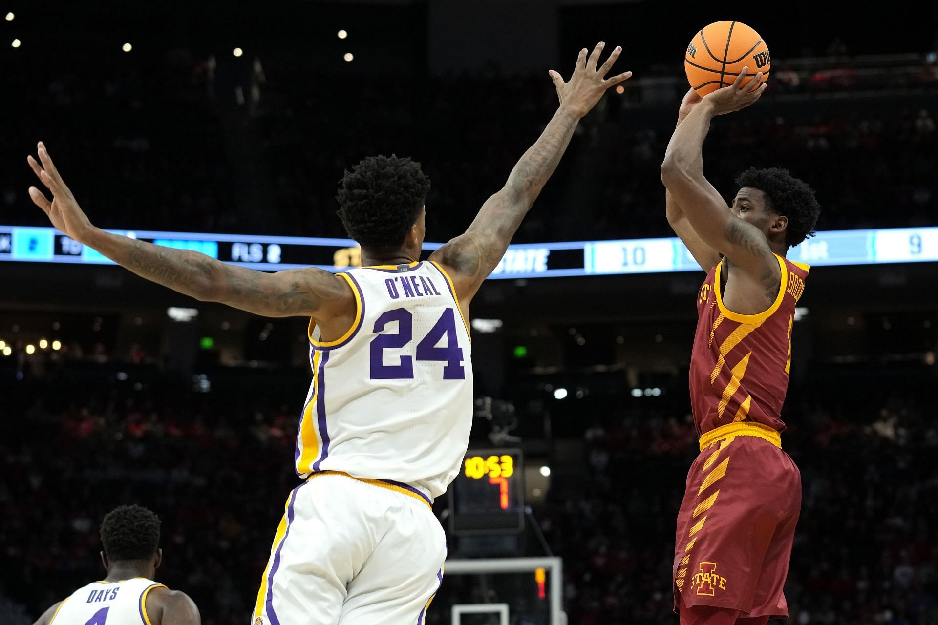 Shareef O&#039;Neal in action at Iowa State v LSU