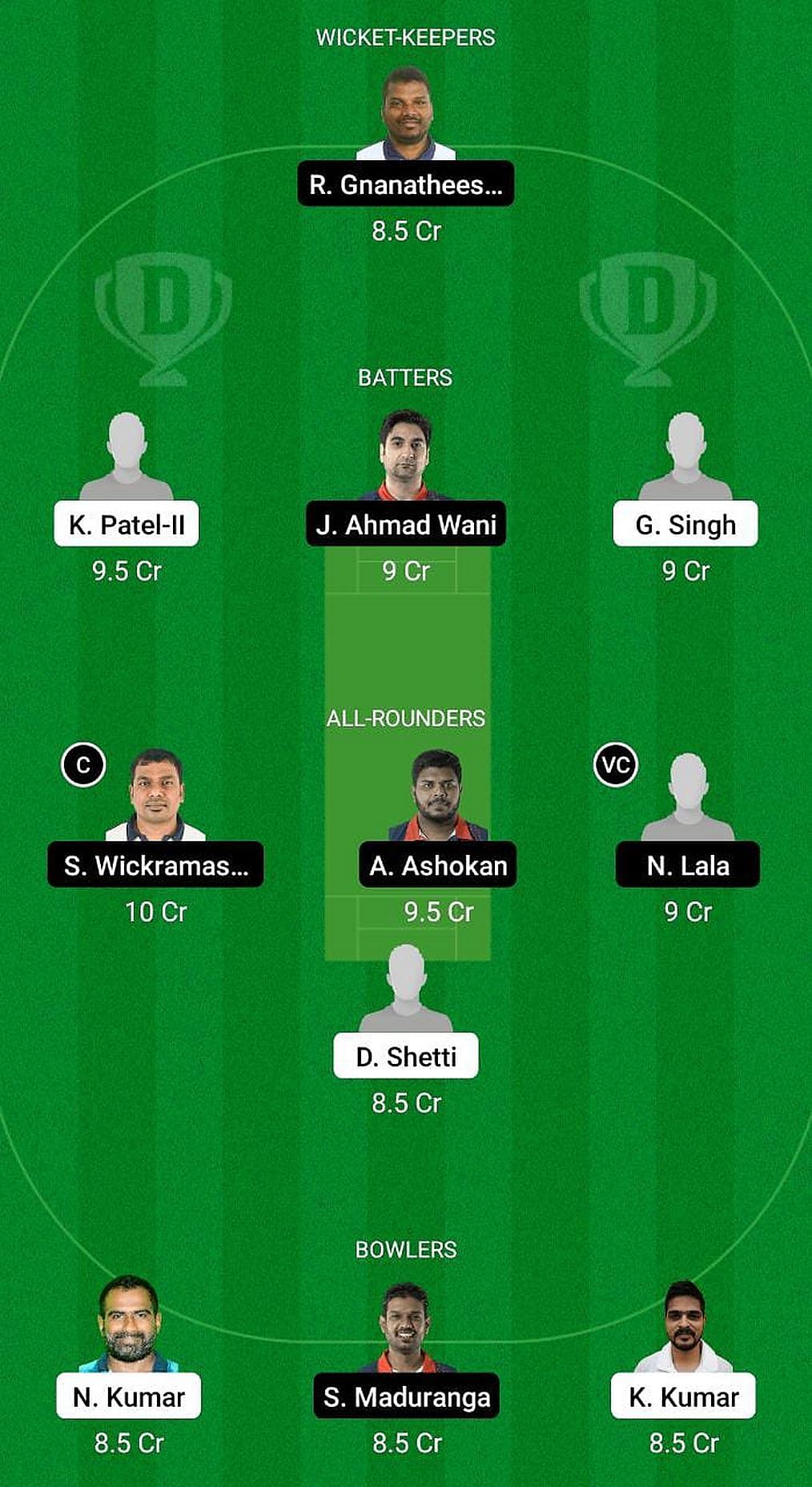 PLZ vs PCC Fantasy Suggestion Team 1