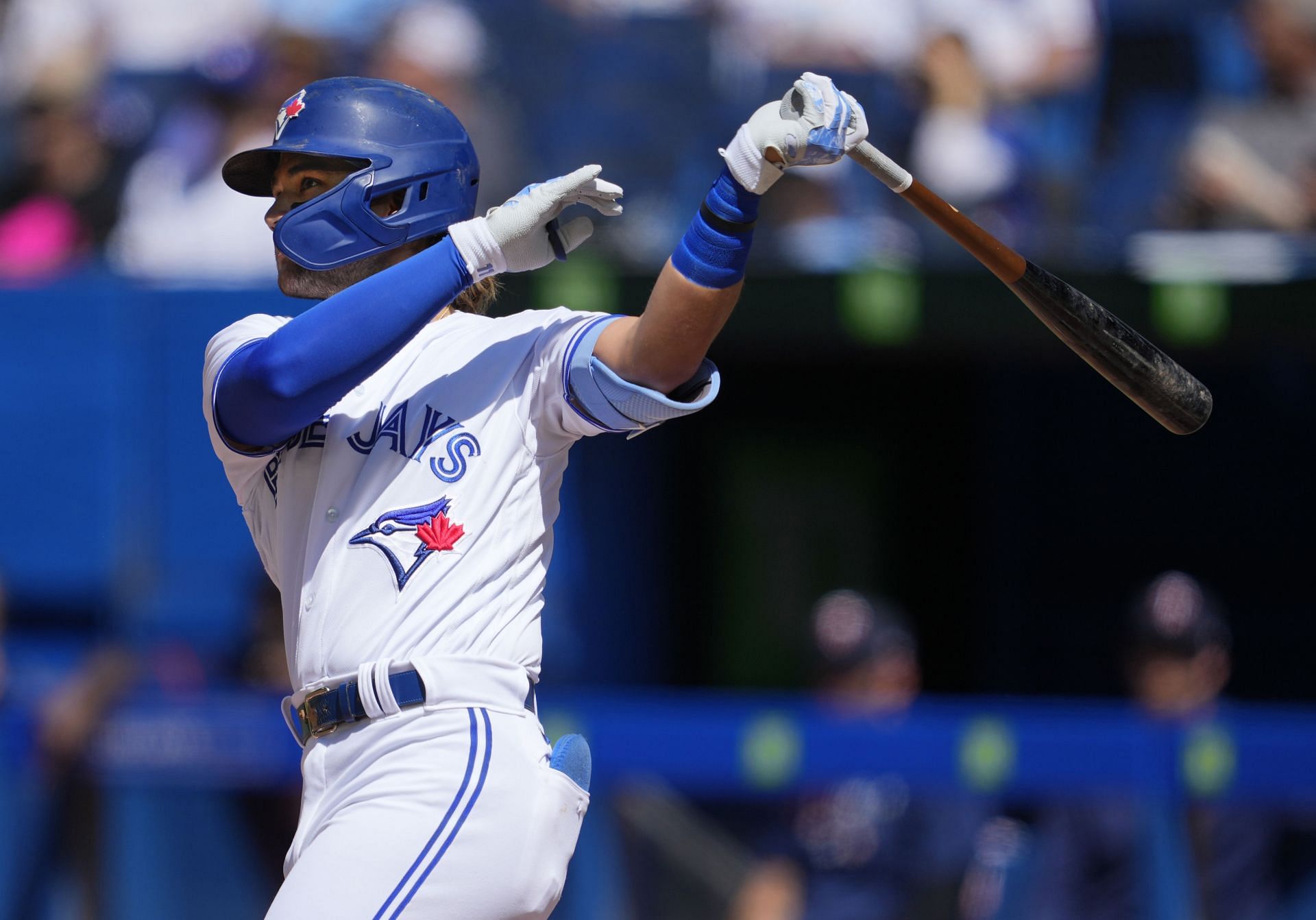 Bichette crushed a grand slam in today&#039;s Toronto Blue Jays game.
