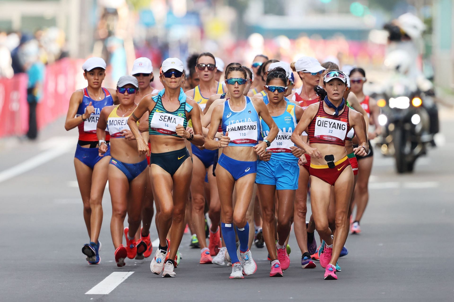 Action from the Race Walk event at the Tokyo Olympics (Image courtesy: Getty Images)