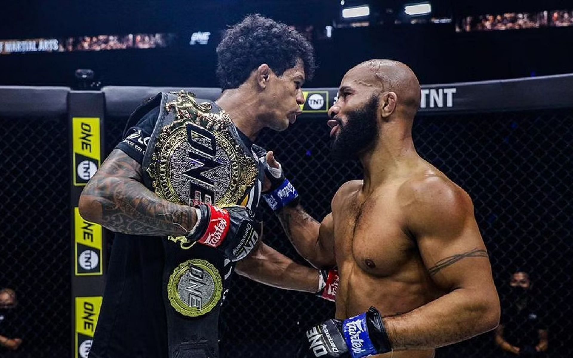 Adriano Moraes (left) expects a hungry Demetrious Johnson (right) in their rematch at ONE 161. [Photo ONE Championship]