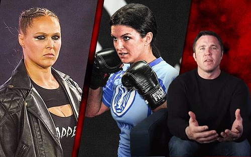 (L to R), Ronda Rousey (via @rondarousey on Instagram), Gina Carano, Chael Sonnen (via @Chael Sonnen on YouTube)