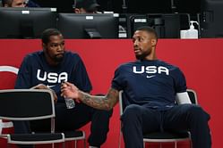 “KD not coming to play for that poverty franchise”, “Portland going on an all-time, HoF tampering campaign” - Fans relentlessly mock Damian Lillard, Jusuf Nurkic for posting Kevin Durant’s photoshopped picture in Trail Blazers jersey