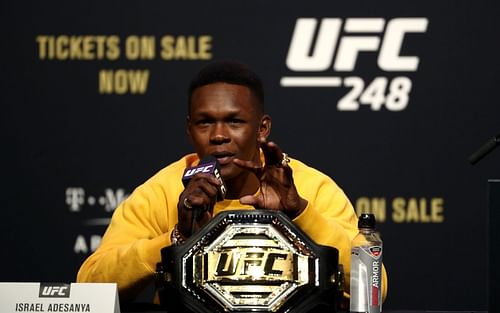 UFC 247 Jones v Reyes presser, Israel Adesanya