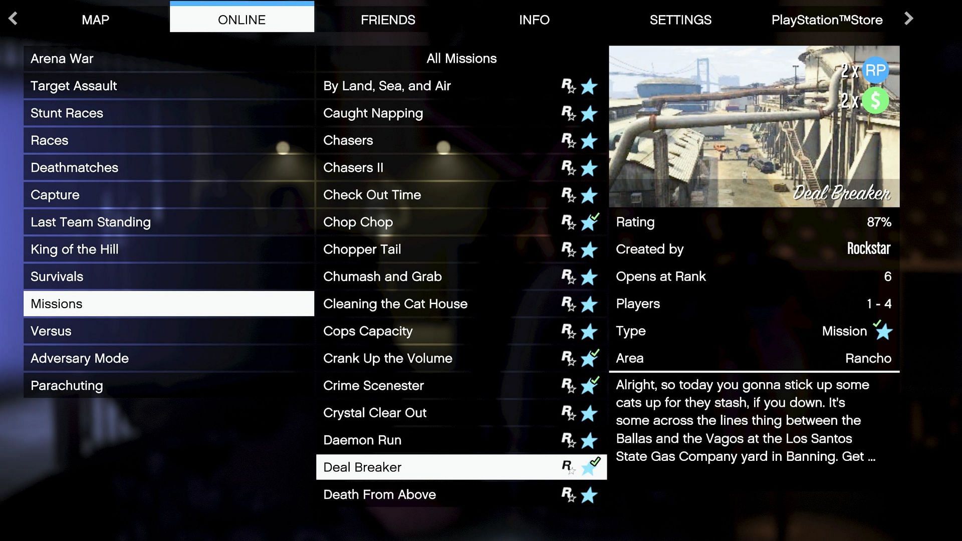 GTA 5 Online Missions for Single Player 