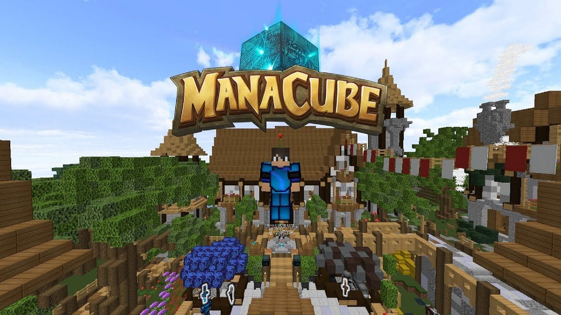 A player screenshot on Manacube (Image via HyDr0KT/YouTube)