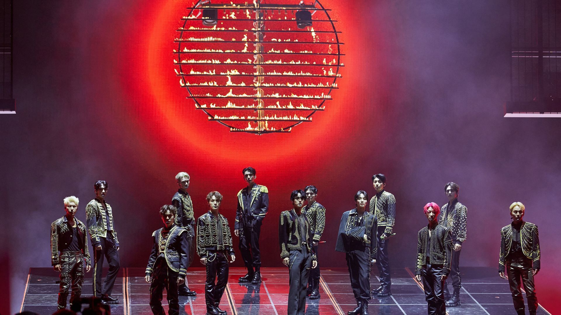 BE THE SUN - Seoul Day 1 intro performance stage (Image via PLEDIS Entertainment)