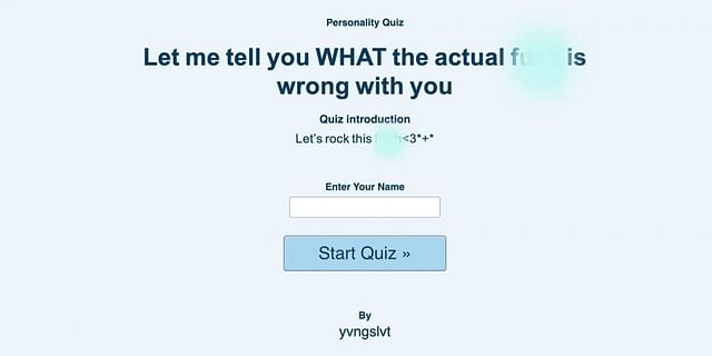 What is the viral &lsquo;what the actual f is wrong with me&rsquo; quiz? How 