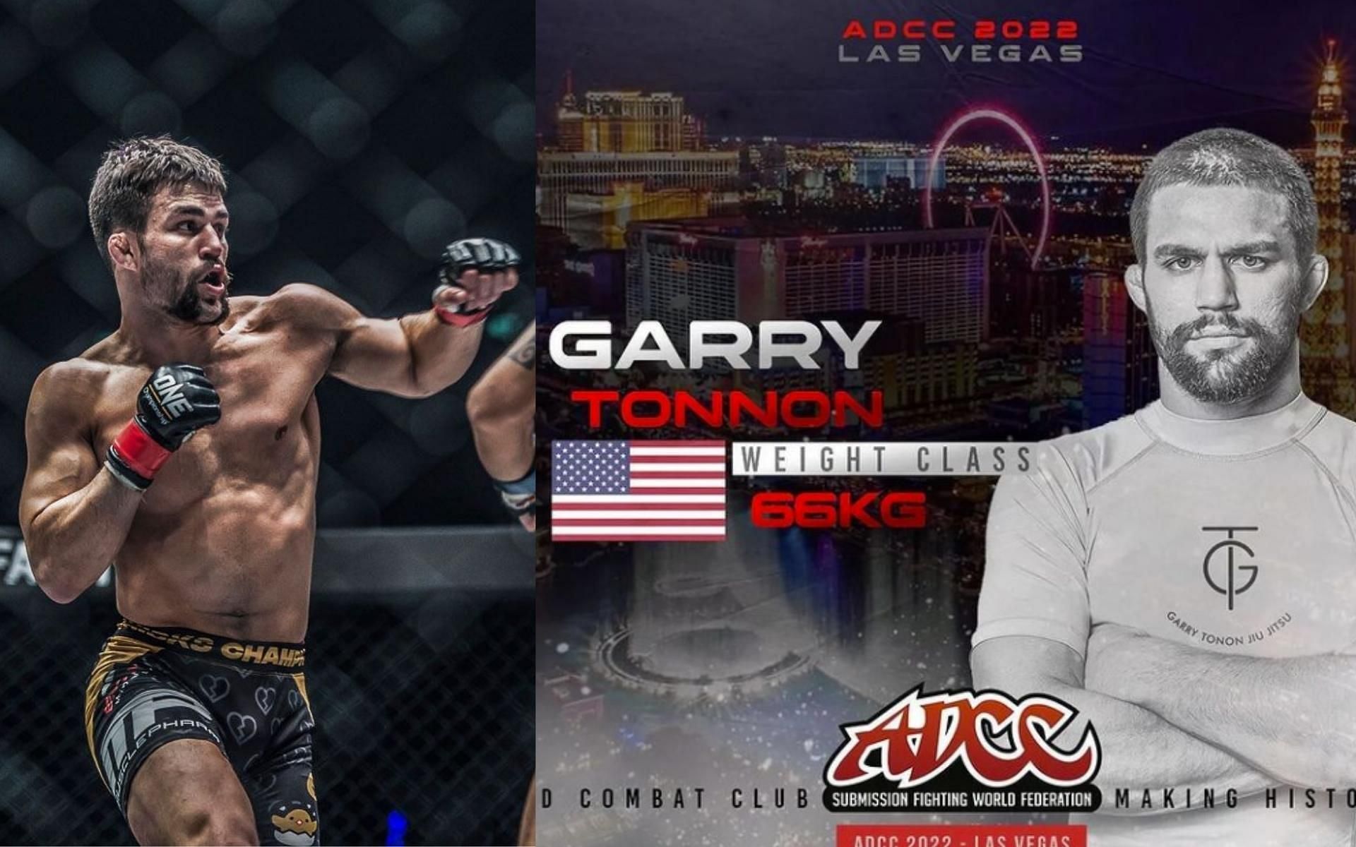 ONE featherweight MMA fighter and grappling icon Garry Tonon will compete in ADCC in Las Vegas this year. (Images courtesy: ONE Championship, @garrytonon on Instagram)