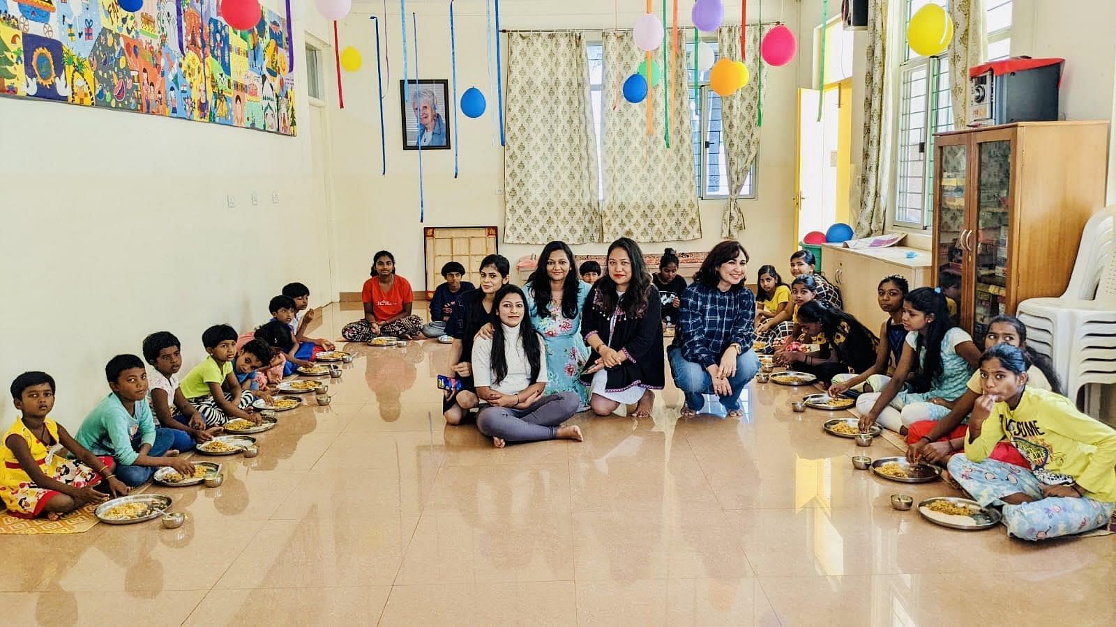 LeeMinHo Lovers India organized a lunch for Bengaluru based orphanage (Image via LeeMinHo Lovers India)