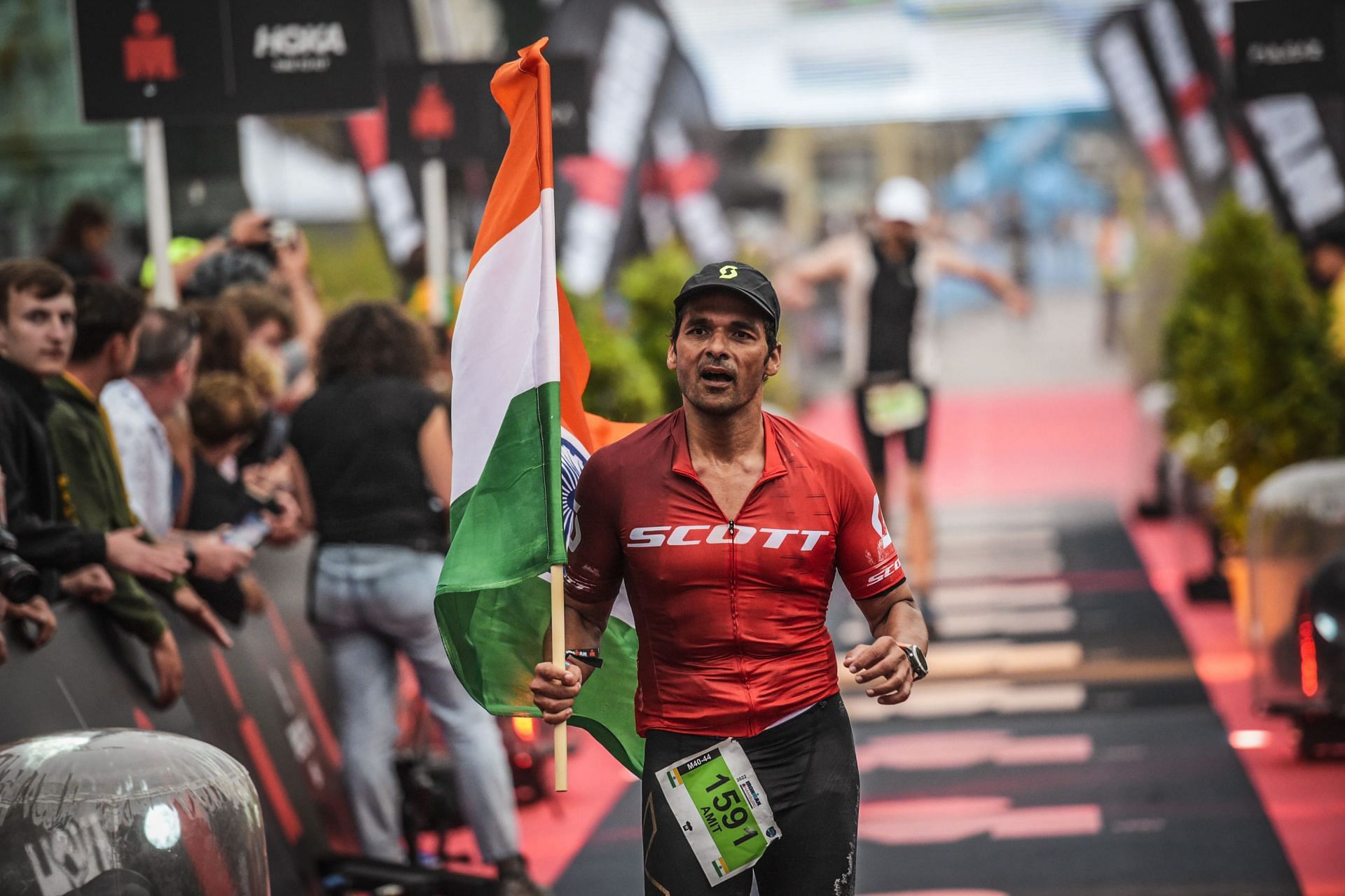 Dr Amit Samarth from Nagpur successfully completed Ironman Hamburg in Germany. (Pic credit: Amit Samarth)