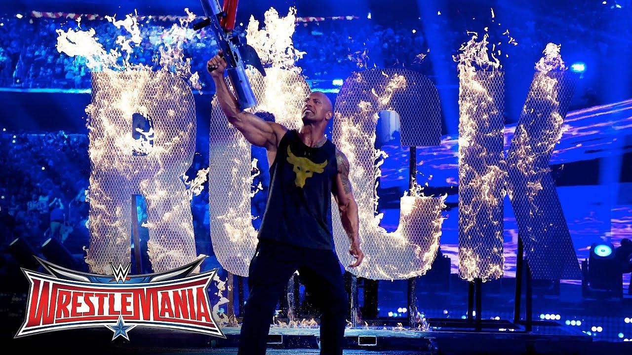 The Rock&#039;s entrance at WrestleMania 32