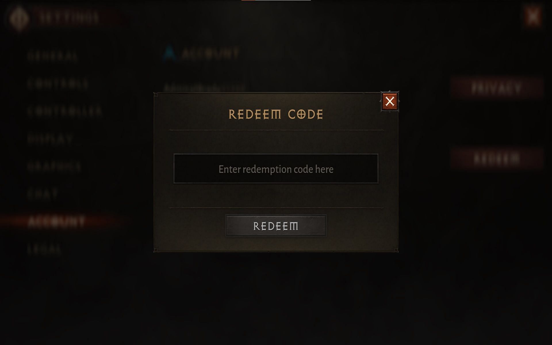 diablo immortal redeem code free