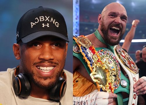 Anthony Joshua (left), Tyson Fury (right)