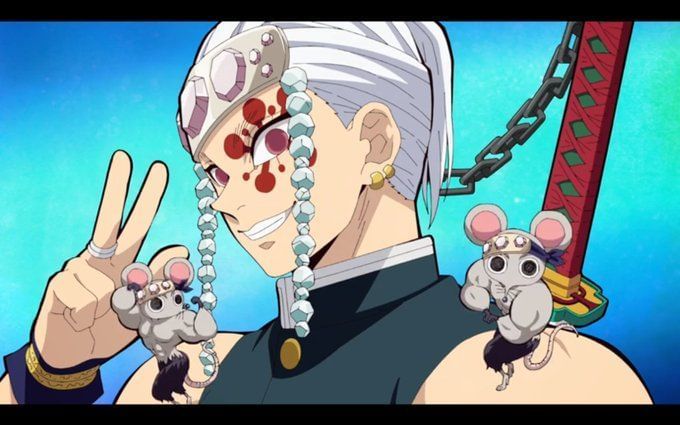 Why does Tengen have Mice in Demon Slayer?