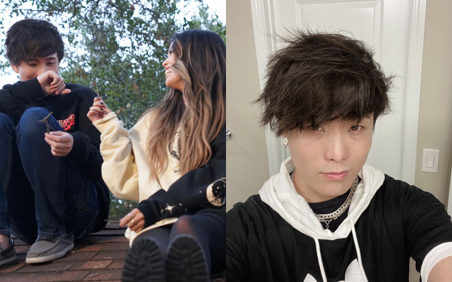 Sykkuno reveals why he was not playing with Valkyrae and Disguised Toast during a recent stream (Images via Sykkuno and Valkyrae/Twitter)