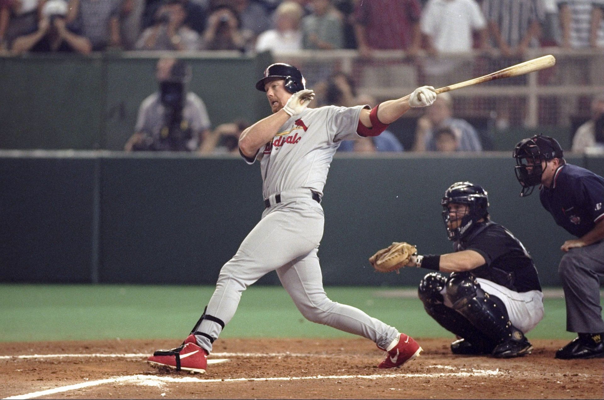 Mark McGwire at bat for the St. Louis Cardinals