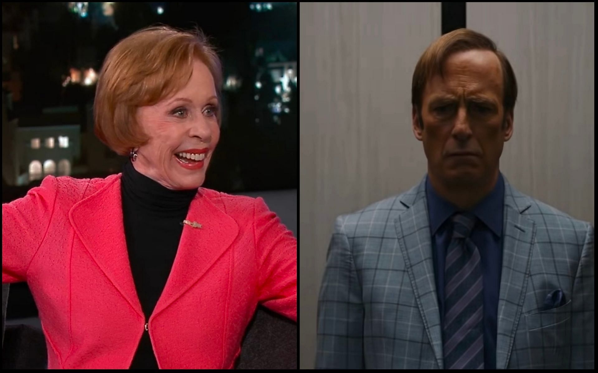The Carol Burnett Show host is set to guest star on Better Call Saul (Image via Jimmy Kimmel Live! and AMC)