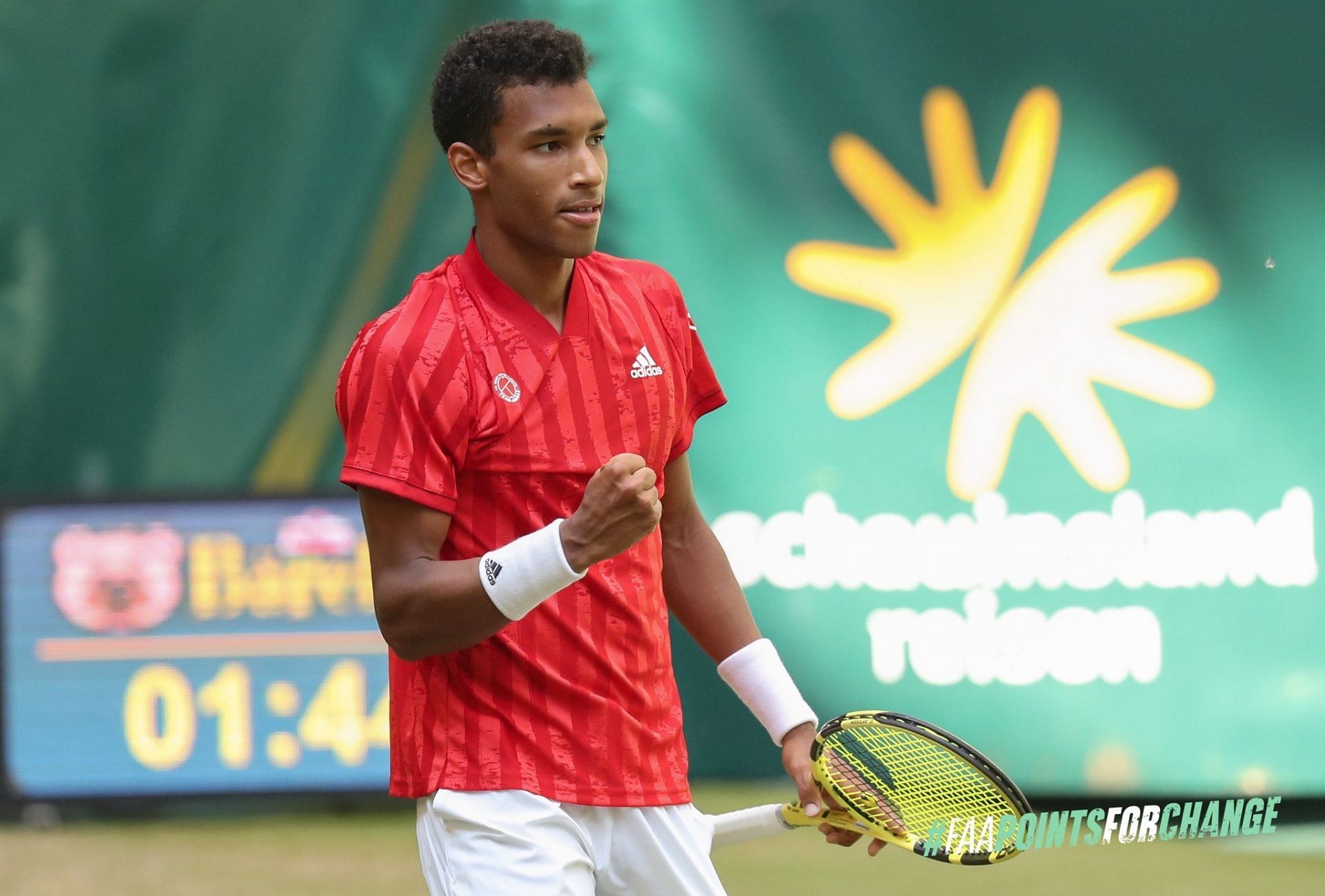 Auger-Aliassime at the Halle Open