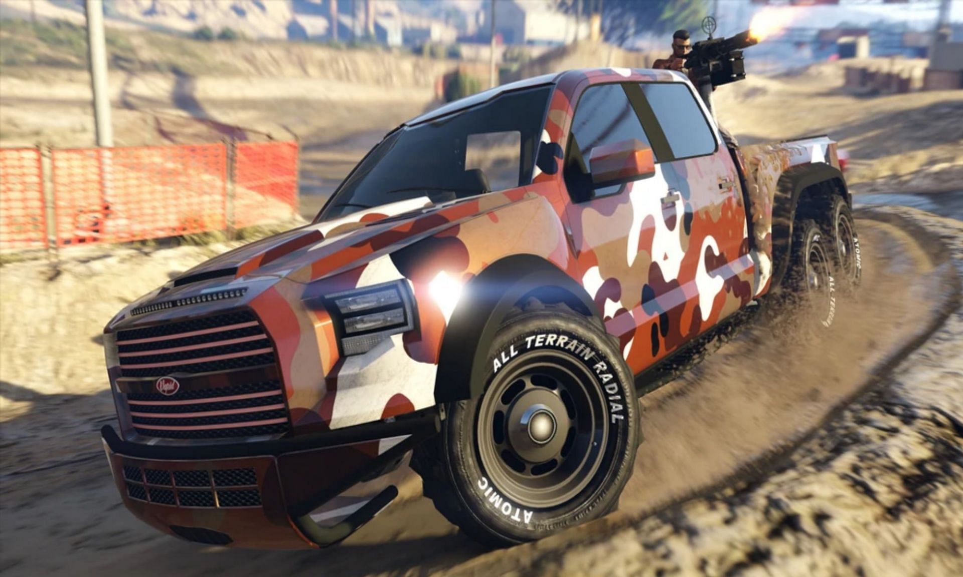 This weaponized vehicle can deal some damage off the road (Image via Rockstar Games)