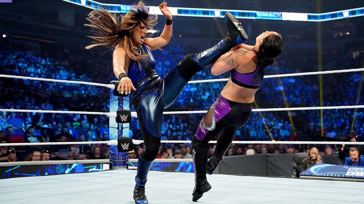 Shayna Baszler was no match for Raquel Rodriguez on SmackDown