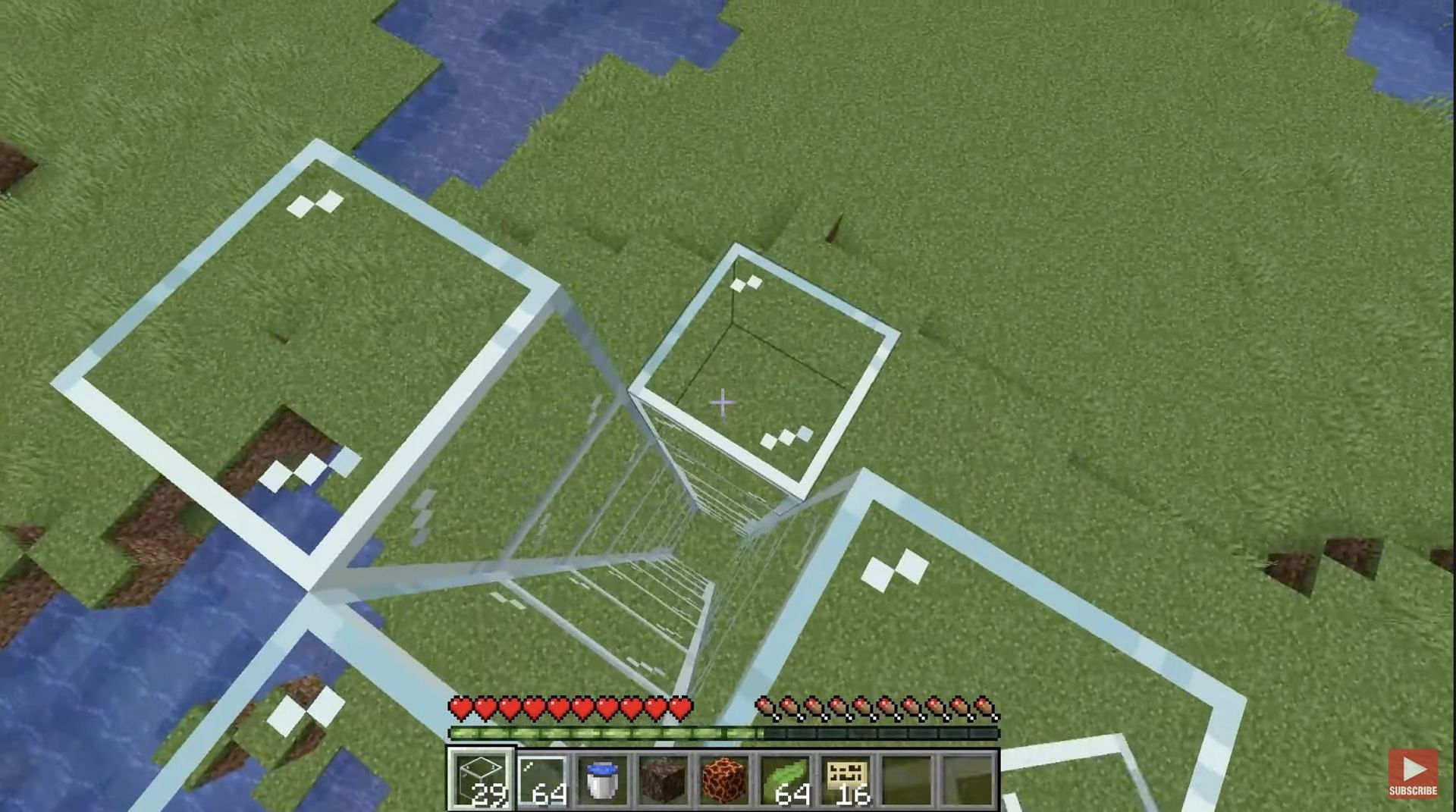 Towers of glass (Image via Eyecraftmc on YouTube)