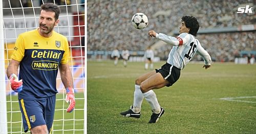 Gianluigi Buffon compared Di Maria to Diego Maradona in the context of the latter moving to Juventus.