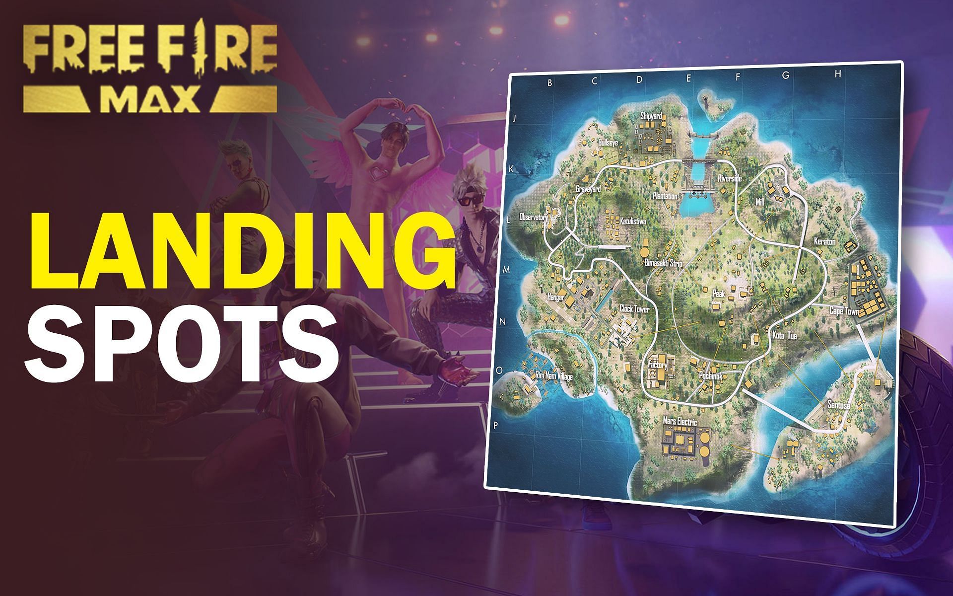 With the right landing spots, players can certainly get a win in Free Fire MAX (Image via Sportskeeda)