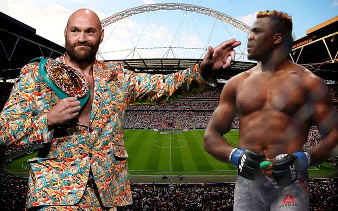 "Thought you wanted some smoke" - Tyson Fury calls out Francis Ngannou for "proper" fight at Wembley Stadium