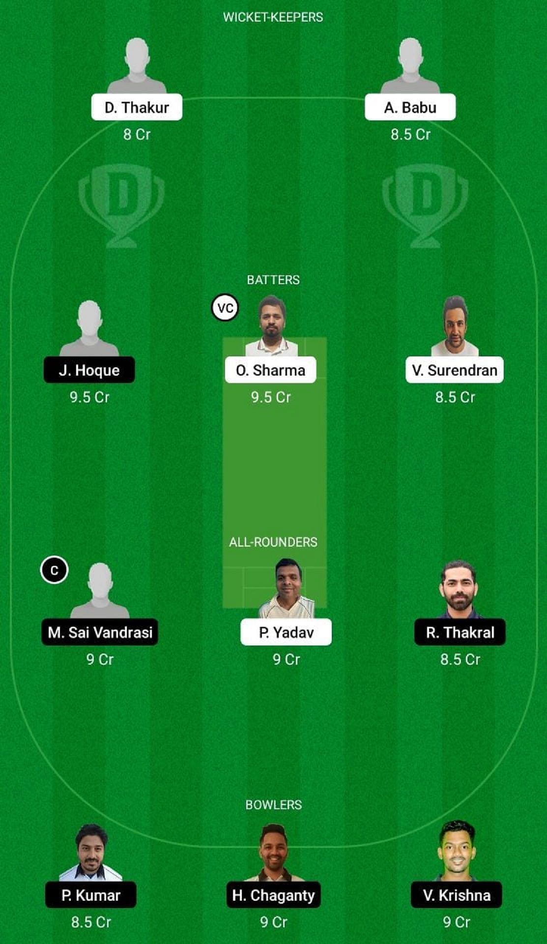 MCC vs PRB Dream11 Fantasy Suggestion #1