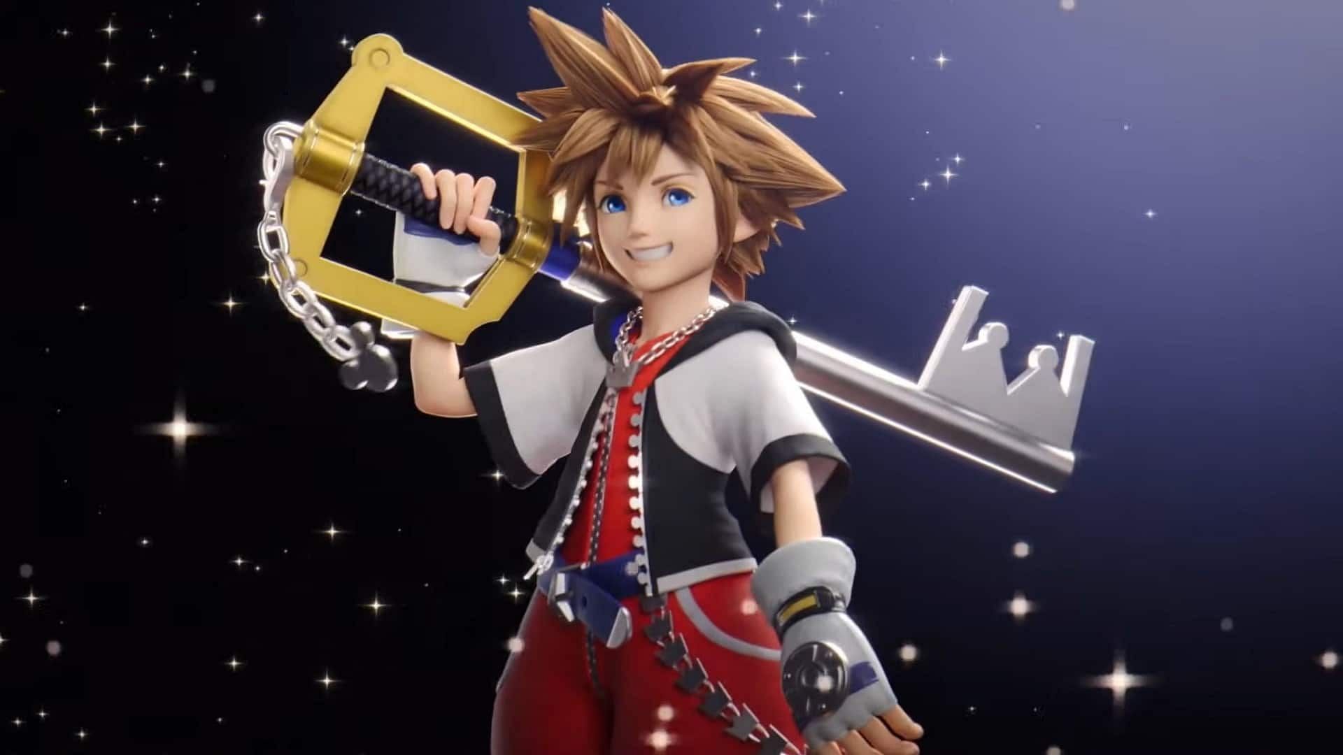 Sora with his Keyblade (Image via Square Enix &amp; Nintendo)