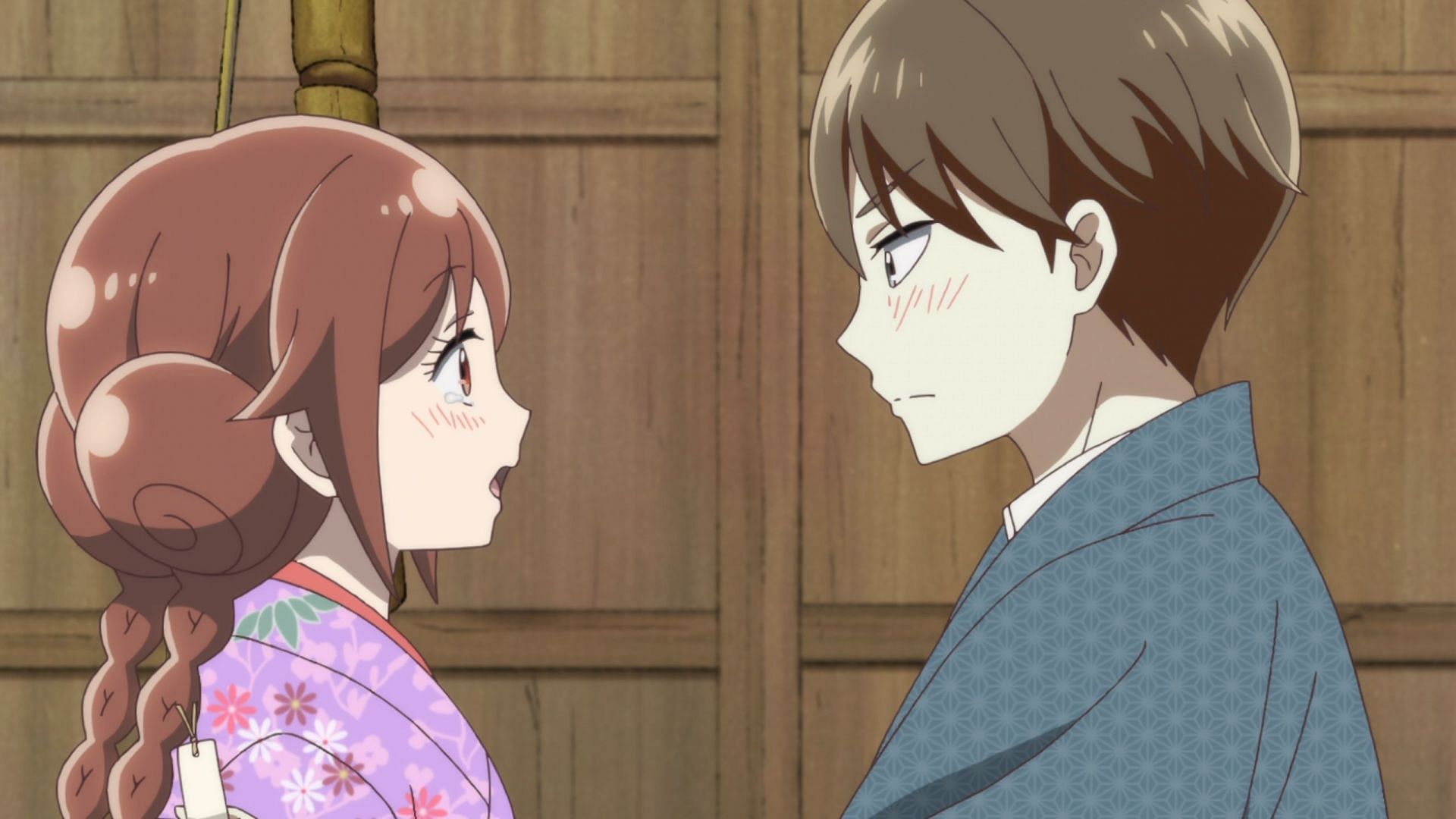 Premium AI Image | Anime Couple having Romance Cinematic Way and  Butterflies Surrounding Them