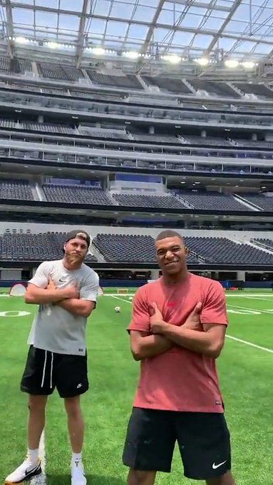 Rams' Cooper Kupp hung out with Kylian Mbappé at SoFi Stadium