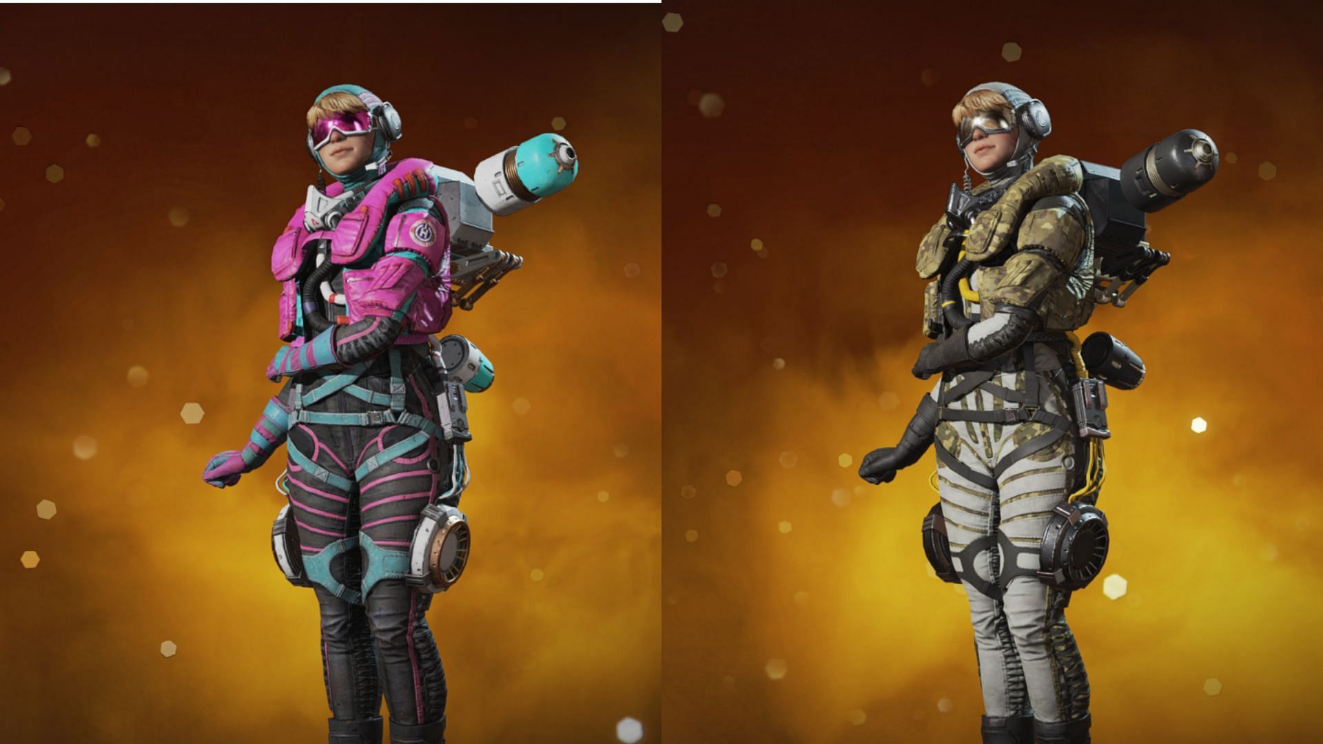 Wattson&#039;s Vaporwave and Fly-By-Wire skins (Image via EA)