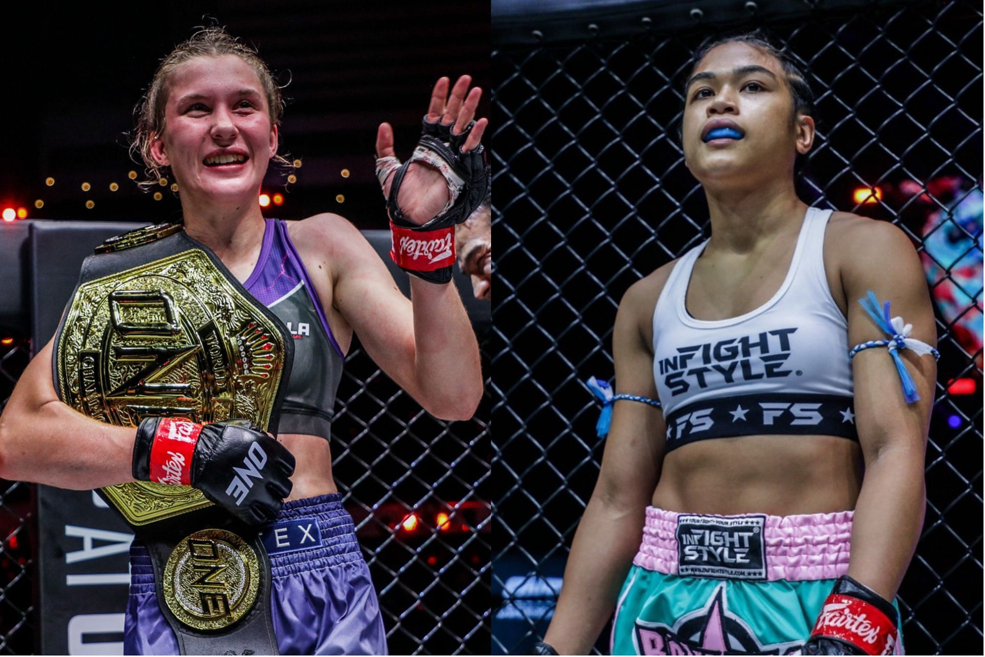Smilla Sundell (left) and Jackie Buntan (right) [Photo Credit: ONE Championship]