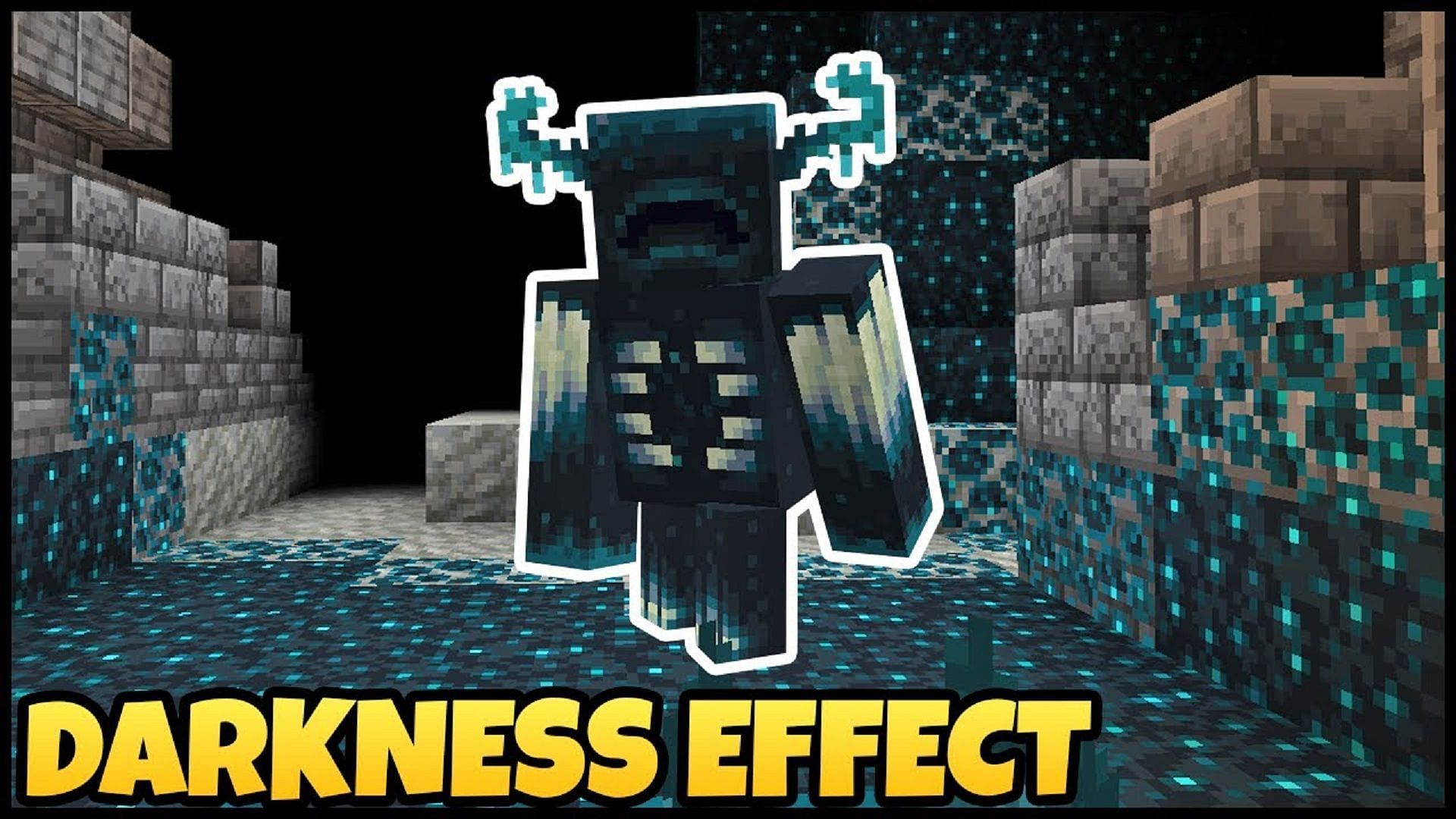 Darkness obscures a player&#039;s vision (Image via Rajcraft/Youtube)