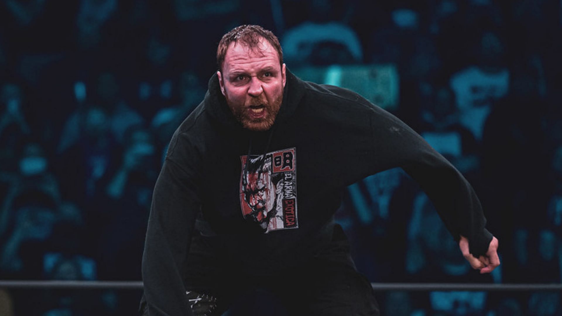 Jon Moxley during his entrance at an AEW event in 2022 (credit: Jay Lee Photography)