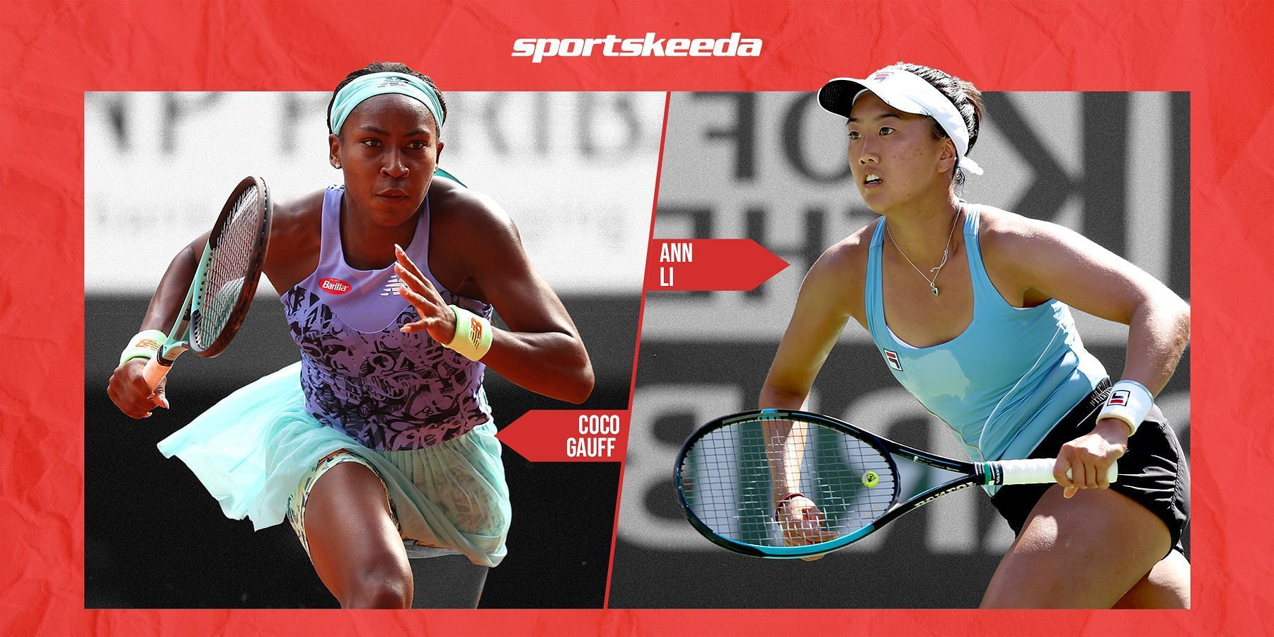 Coco Gauff (L) and Ann Li are set for a first-round encounter.