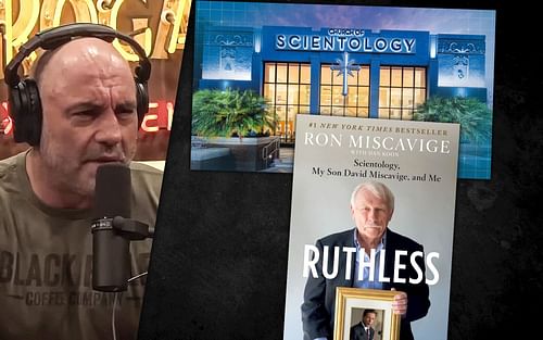 Joe Rogan reveals he was contacted by the Church of Scientology [Photo credit: scientology.org & Powerful JRE on YouTube]